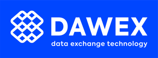 DDawex Logo Tagline Blue Background