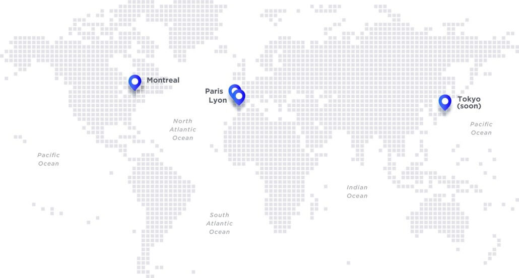 Localizações da Dawex