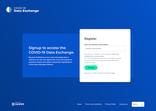 COVID-19 Data Exchange Platform